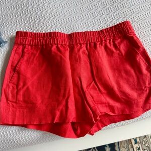 J. Crew High Waist Red Women's Shorts